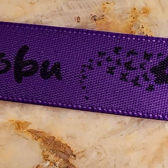 Printed Ribbons - Purple - Shinobu - 20 metres - Picture 4 of 5